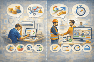 "website selbst bauen oder bauen lassen – vergleich für handwerker zwischen zeitaufwand und professioneller lösung